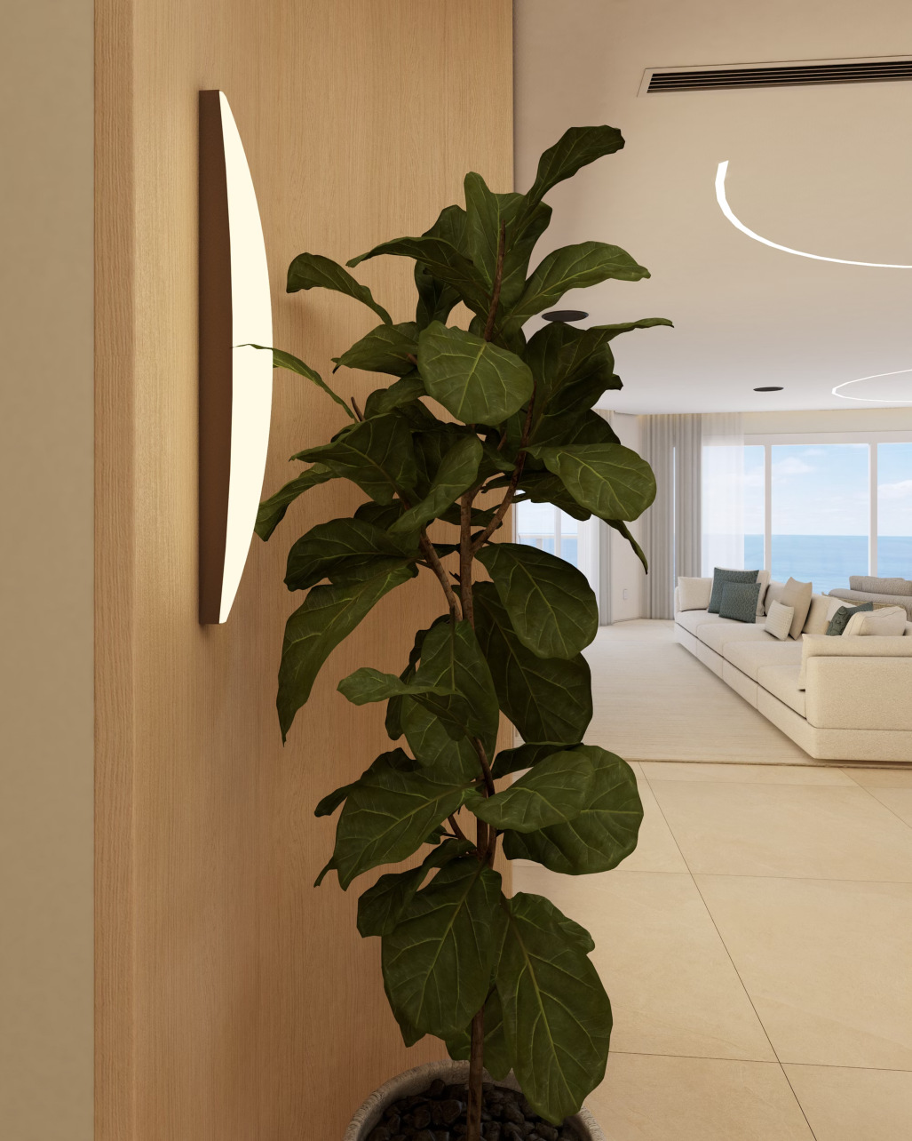 Pendant light detail
