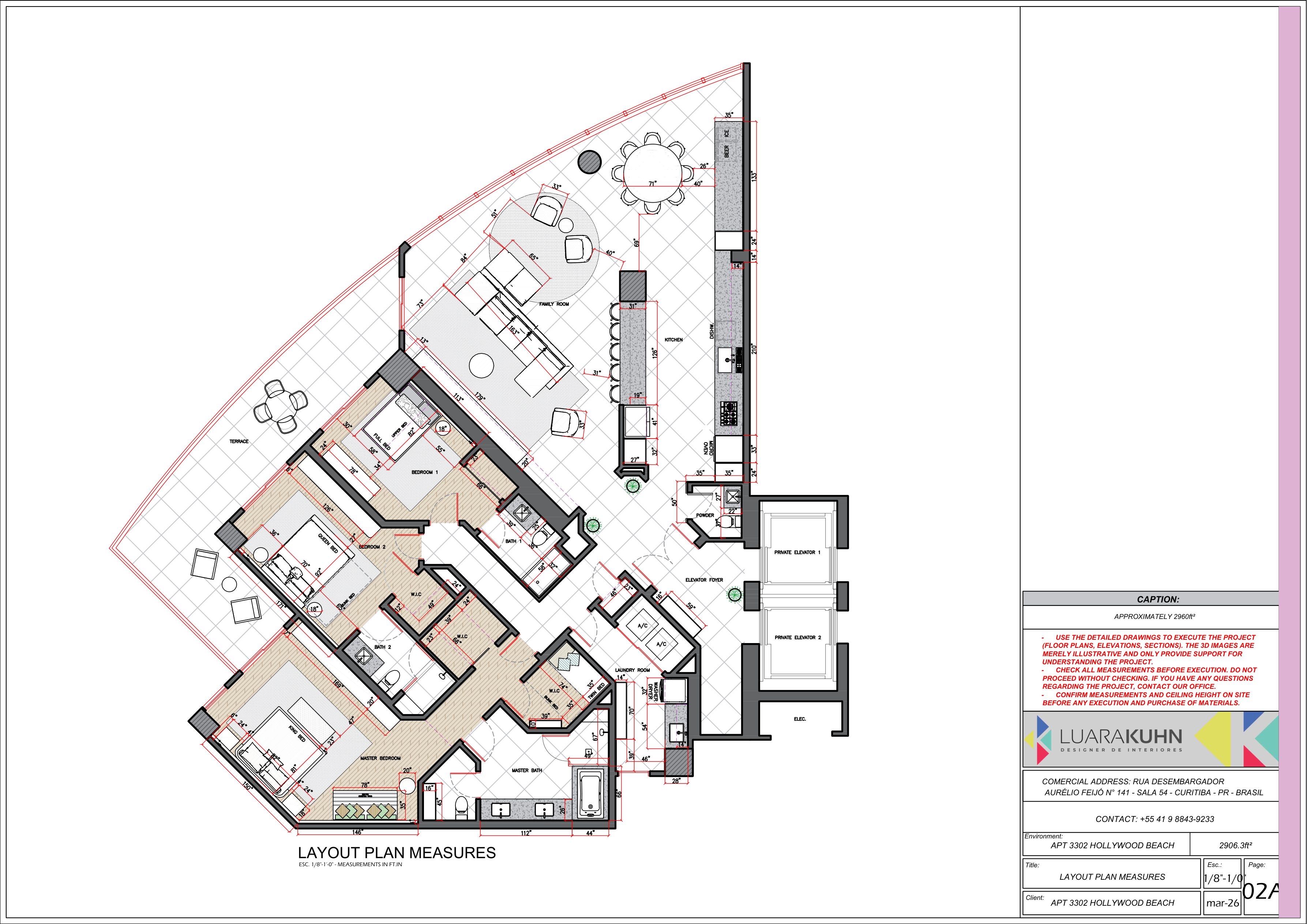 Apartment 3302 Floor Plan